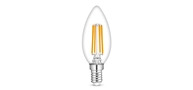 e14 led lamp filament op witte achtergrond