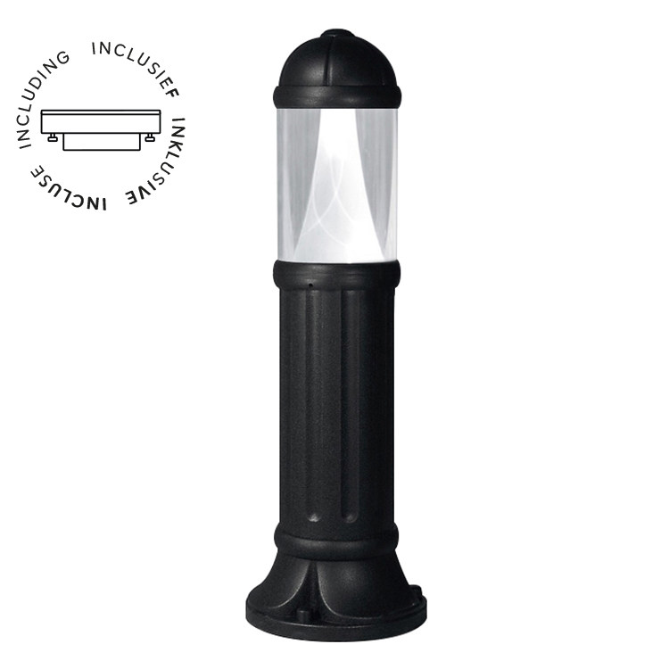 Staande buitenlamp Sauro GX53 rond zwart IP55 incl. lichtbron 7W 3000k/4000k/6500k