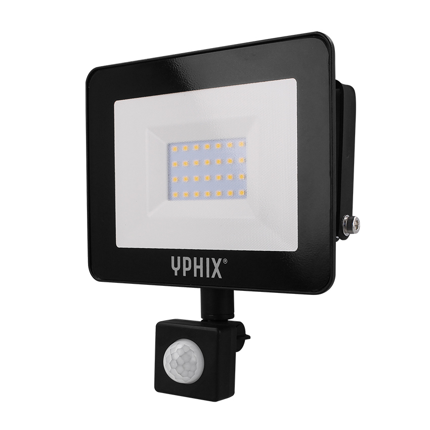 LED Schijnwerper met bewegingsmelder Pro 50W 3000K IP44 - Buitenlamp met bewegingssensor