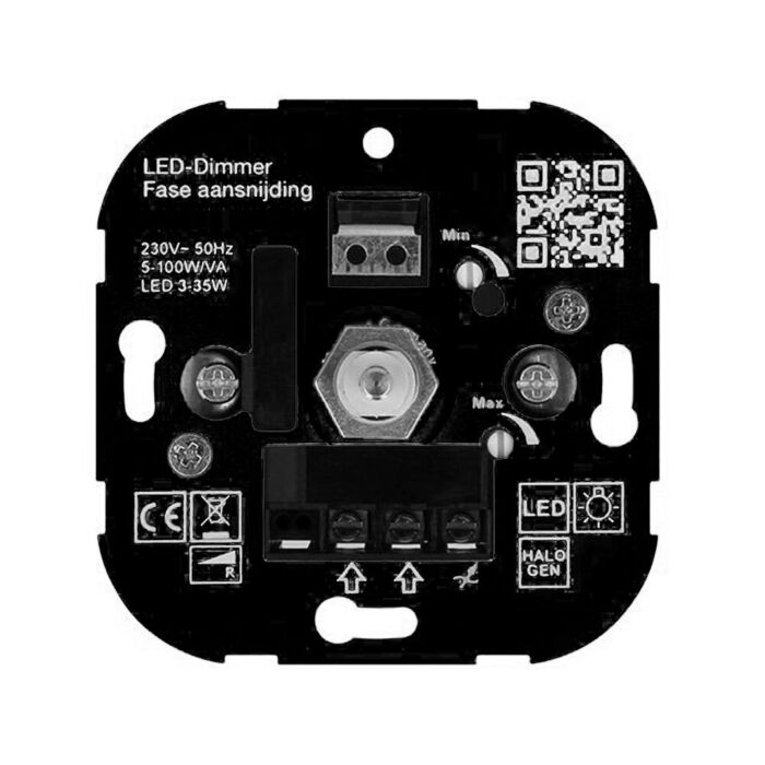 Dimmer - Inbouwdimmer - Merk: Peha, Type: Draai-uit, Max. vermogen: 60