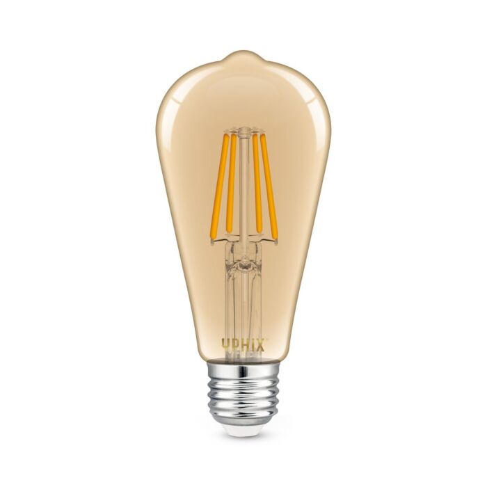 E27 LED filament lamp Edison Atlas ST64 amber 4W 1800K