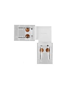LED strip connector 90 graden strip naar strip 24V COB IP20
