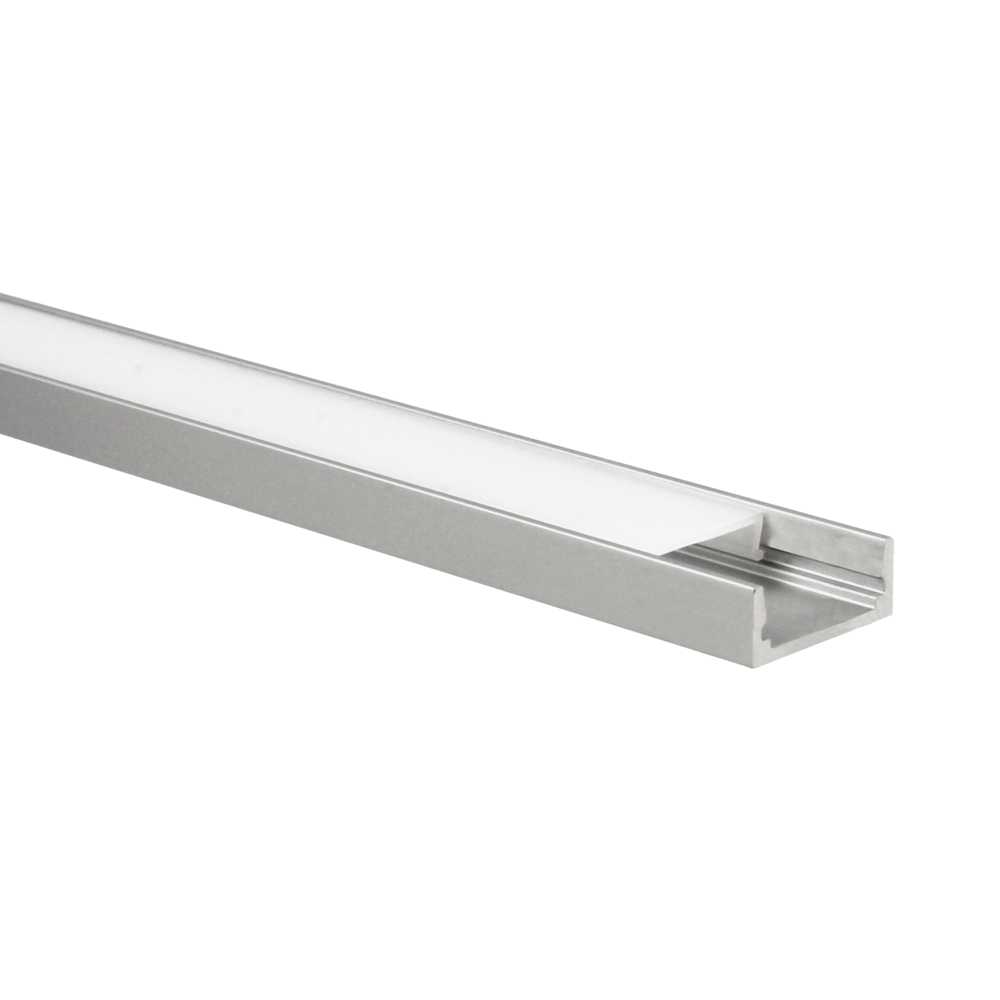 Led profiel opbouw vloer 2 meter - 9 mm hoog - 12 mm strip max Led profiel opbouw vloer 2 meter - 9 mm hoog - 12 mm strip max