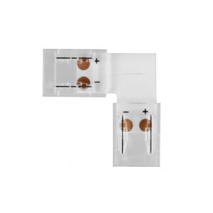 LED strip connector 24V COB IP20 strip naar strip 90 graden