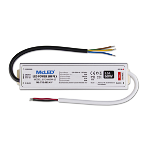 MCLED transformator 24V 2.5A Max. 60W
