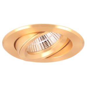 Inbouwspot Verona rond goud kantelbaar met klemveren