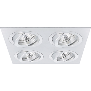 Inbouwspot Torino carré aluminium kantelbaar