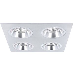 Inbouwspot Milano carré aluminium verdiept