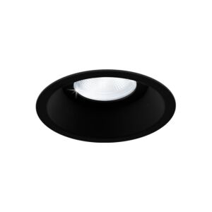 Inbouwspot Arezzo rond zwart IP54 verdiept met klemveren