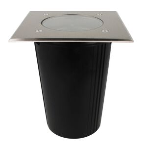Grondspot Novus GU10 RVS IP67 vierkant kantelbaar