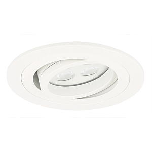 LED inbouwspot Montella rond 5W 2700K wit IP65 dimbaar kantelbaar