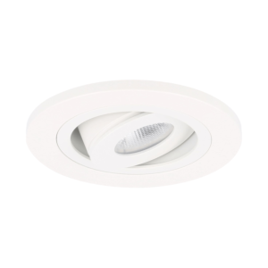 LED inbouwspot Monza rond 3W 2700K wit IP65 dimbaar kantelbaar