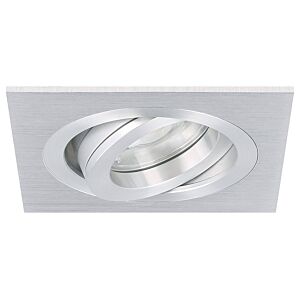LED inbouwspot Cantello vierkant 7W 2700K aluminium IP65 dimbaar kantelbaar