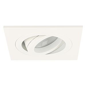 LED inbouwspot Cantello vierkant 7W 2700K wit IP65 dimbaar kantelbaar