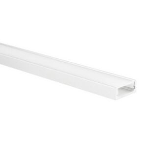 LED strip profiel Felita wit extra laag 5m (2 x 2,5m) incl. melkwitte afdekkap