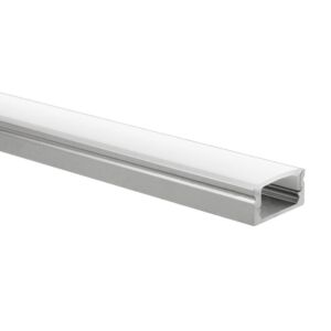 LED strip profiel Potenza aluminium laag 1m incl. melkwitte afdekkap