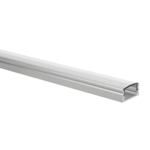 LED strip profiel Potenza aluminium laag 1m incl. transparante afdekkap