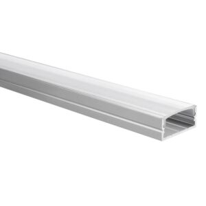 LED strip profiel Senisa aluminium breed 1m incl. transparante afdekkap
