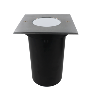 Grondspot Alexis GU10 RVS IP67 vierkant melkwit glas