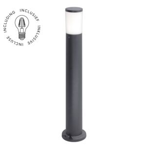 Staande buitenlamp Amelia 800 E27 rond zwart IP55 incl. lichtbron 6W 2700k