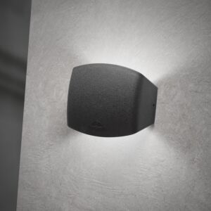 Wandlamp Abram zwart IP55 incl. R7S 4W 2700K/4000K/6500K