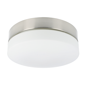 LED plafonnière Palma rond 28,5 cm IP44 glas