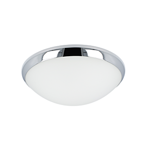 LED plafonnière Lugo rond 23,5 cm IP44 glas