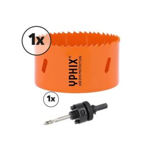 Hss bi-metaal gatenzaag 82mm incl. adapter 7/16''