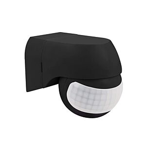 LED Bewegingsmelder buiten muur opbouw zwart IP44