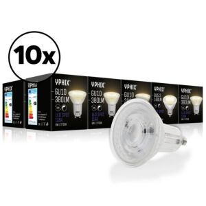 GU10 LED lamp Izar 10-pack 36° 4,7W 2700K dimbaar