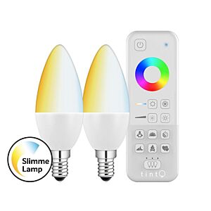 Smart LED tint starterset E14 5,8W 2700K-6500K white