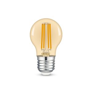 E27 LED filament kogellamp Atlas G45 gold 4,5W 1800K dimbaar