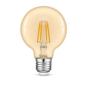 E27 LED filament lamp Atlas G80 4,5W 2200K dimbaar amber