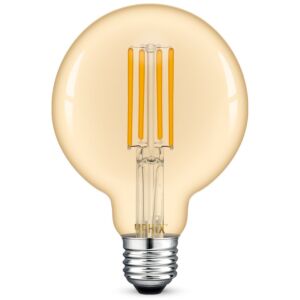 E27 LED filament lamp Atlas G95 7W 2200K dimbaar amber