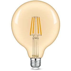 E27 LED filament lamp Atlas G125 4,5W 2200K dimbaar gold