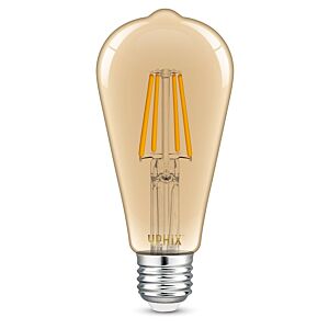 E27 LED filament lamp Edison Atlas ST64 4,5W 2200K dimbaar amber