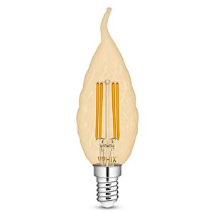 E14 LED kaarslamp BA35 Filament Atlas 4,5W 2200K gold