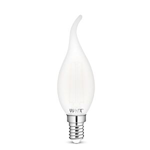 E14 LED kaarslamp Atlas C35 2,5W 2700K melkwit dimbaar