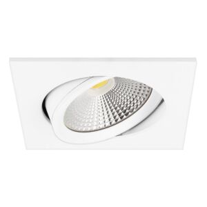 LED inbouwspot Eleanora vierkant 6W dim to warm 2000K-3000K wit inclusief driver