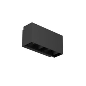 Wandlamp Twingo 2 zwart 18W 3000K instelbare lichthoek IP65