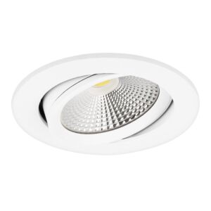 LED inbouwspot Eleanora rond 6W extra warm wit 2700K wit inclusief driver IP44