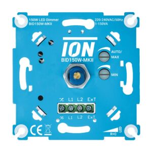 LED Dimmer 0,3-150W inbouw 230V fase afsnijding