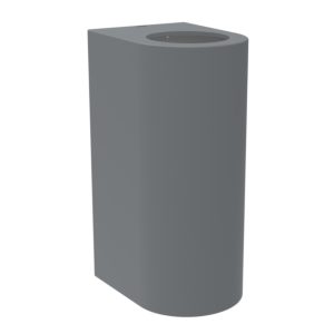 Wandlamp Komi GU10 up- en down – Grijs – IP44 Waterbestendig ABS – voor Overkapping en Gevel