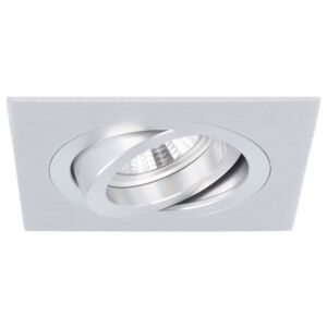 Inbouwspot Torino vierkant aluminium kantelbaar met klemveren