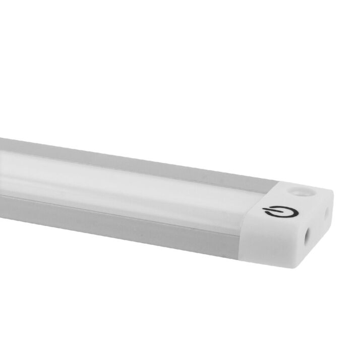 LED keukenverlichting 50cm Cassia opbouw 6W switch tone via sensor aluminium dimbaar