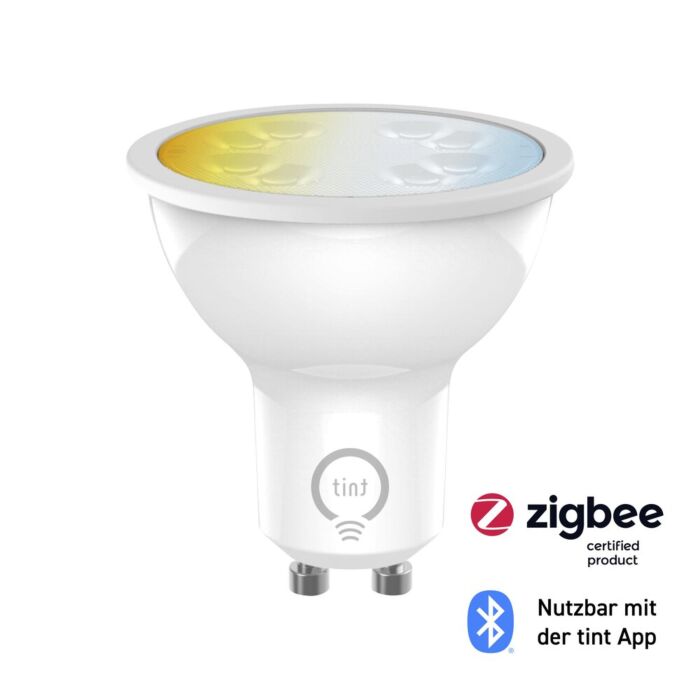 Tint Smart GU10 4,7W LED Spot instelbaar Wit licht | Zigbee 3.0 & Bluetooth | Dimbaar | 2700K - 6500K