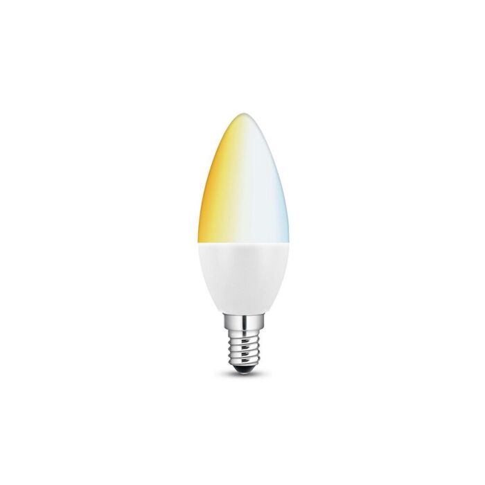 Smart E14 LED kaarslamp 5,8W wittonen
