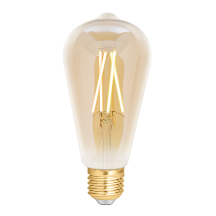 E27 Smart Wifi LED Lamp Filament WiZ ST64 6,5W 2200-4500K Amber