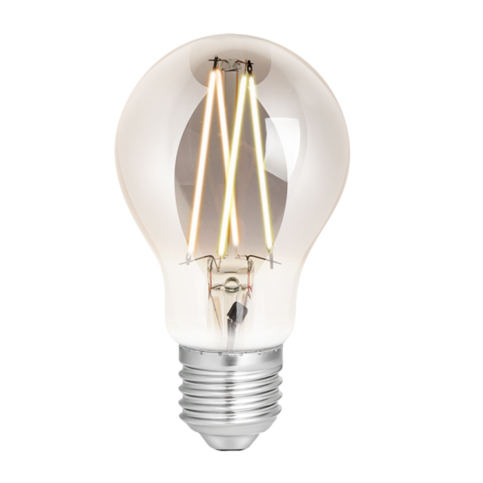 E27 Smart Wifi LED Lamp Filament WiZ A60 6,5W 2200-4500K Smokey