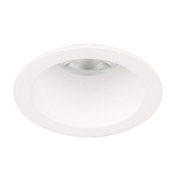 Inbouwspot mini Tizzano rond wit verdiept met klemveren IP54 | geschikt voor MR11 lampen